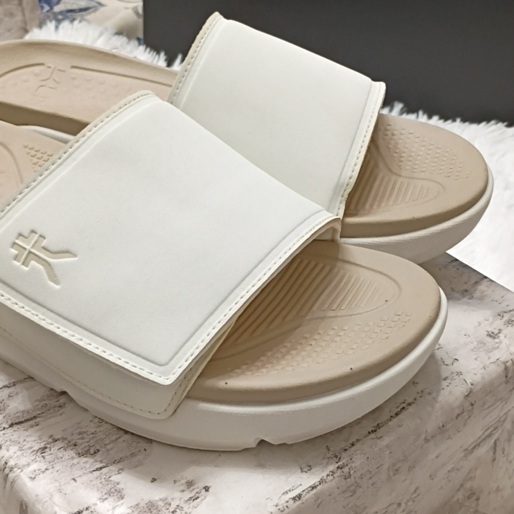 KURU Moment Cream Arch supportive premium recovery slide Sandals Arch Support - Picture 6 of 16